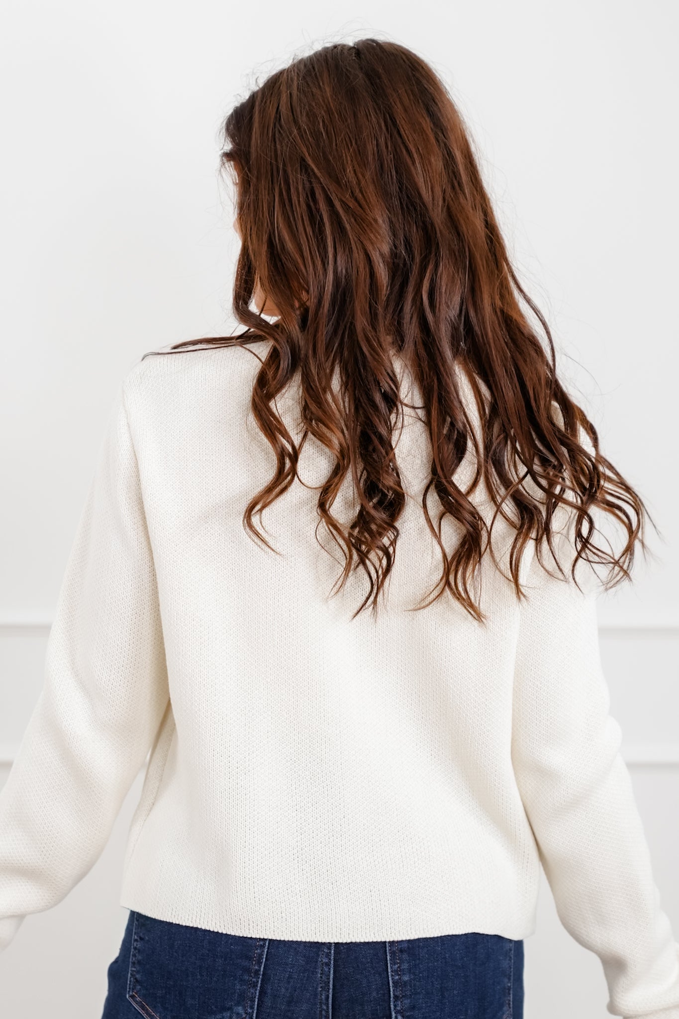 Long Sleeve Single Button Cardigan Sweater