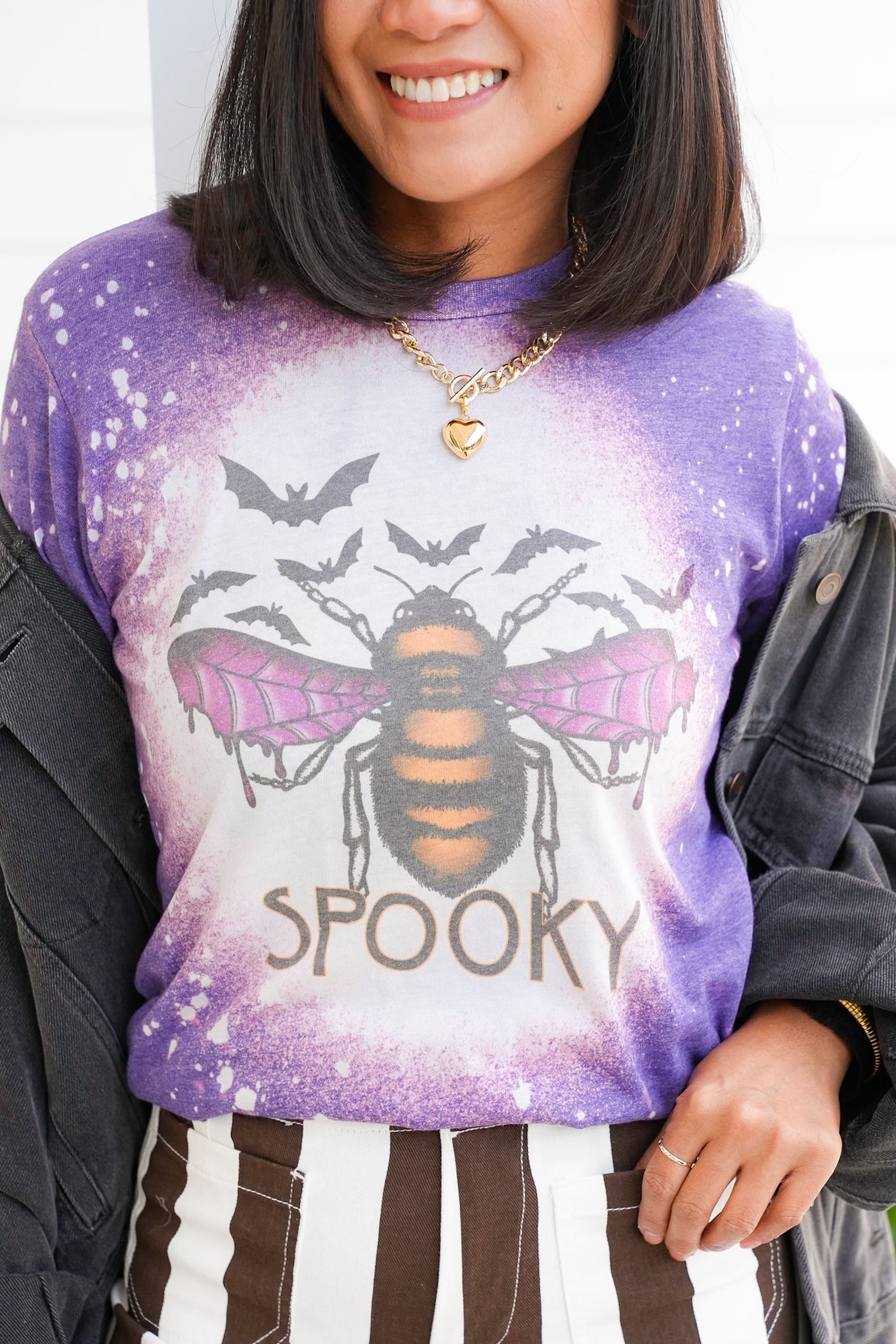 Plus/Reg Short Sleeve "Bee Spooky" Graphic Tee