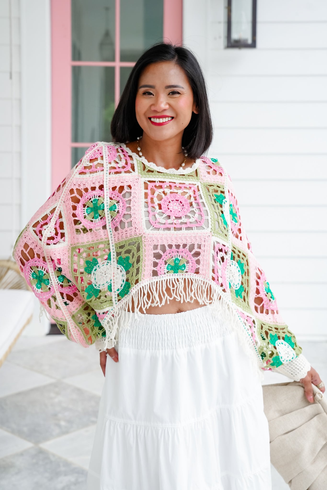 ジャケット・アウター L'Appartement GOOD GRIEF Fringe Poncho Good Grief Fringe Poncho Cape F Gray 21-010-560-2021-1-0