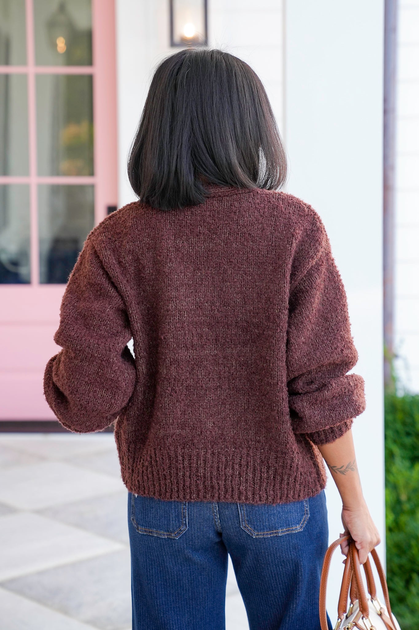 Long Sleeve V Neck Button Down Cardigan