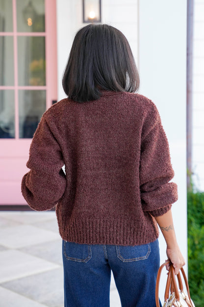 Long Sleeve V Neck Button Down Cardigan