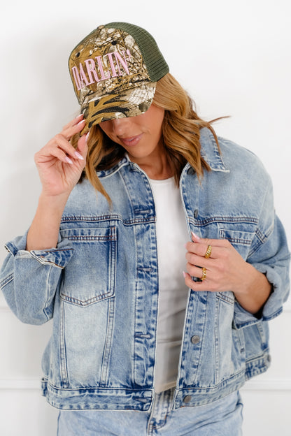 Darlin' Vintage Camo Trucker Hat
