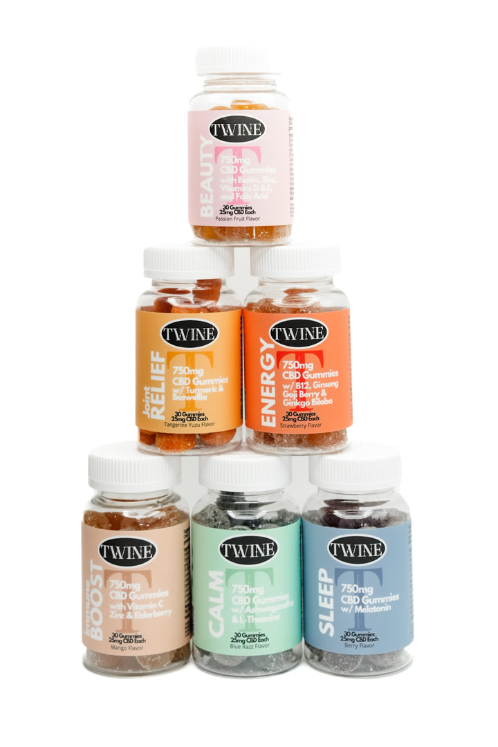 Restock! Twine 750mg Healing Gummies 99% Pure Organic 30pcs-Assorted Flavors *Final Sale*