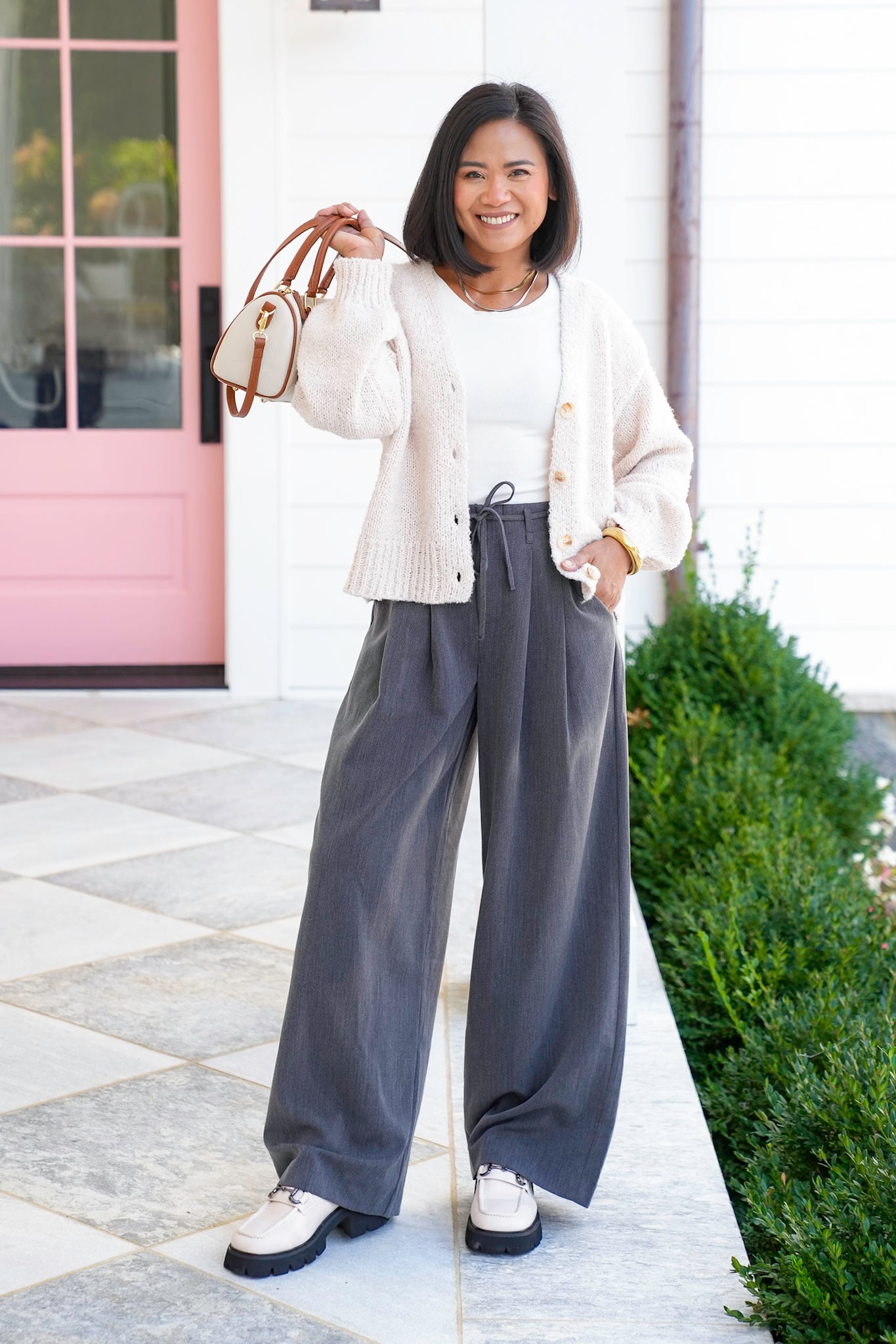 Long Sleeve V Neck Button Down Cardigan