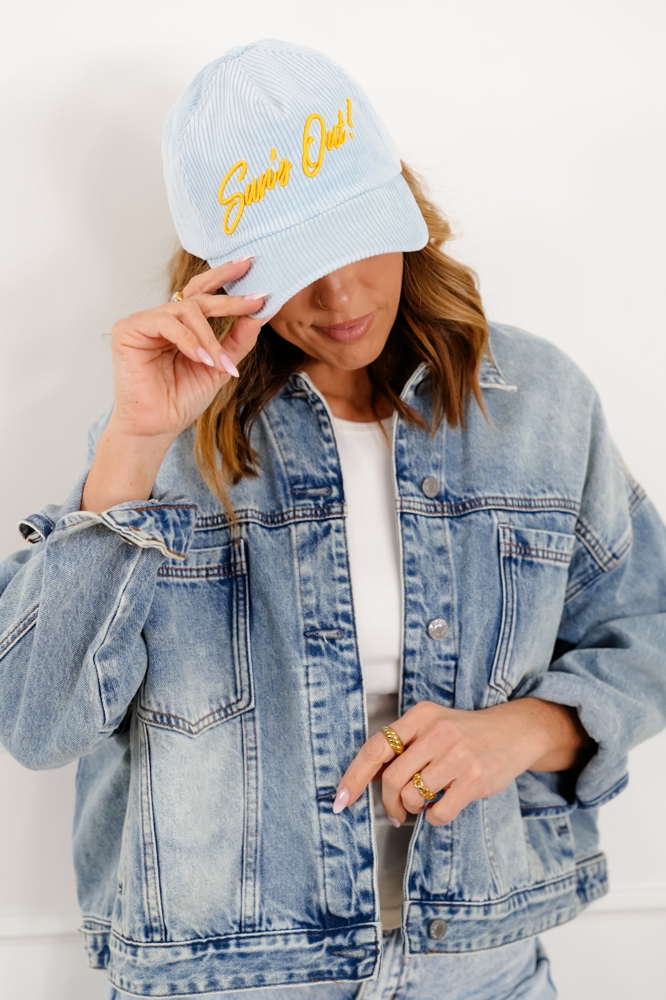 Sun's Out Buns Out Corduroy Trucker Hat