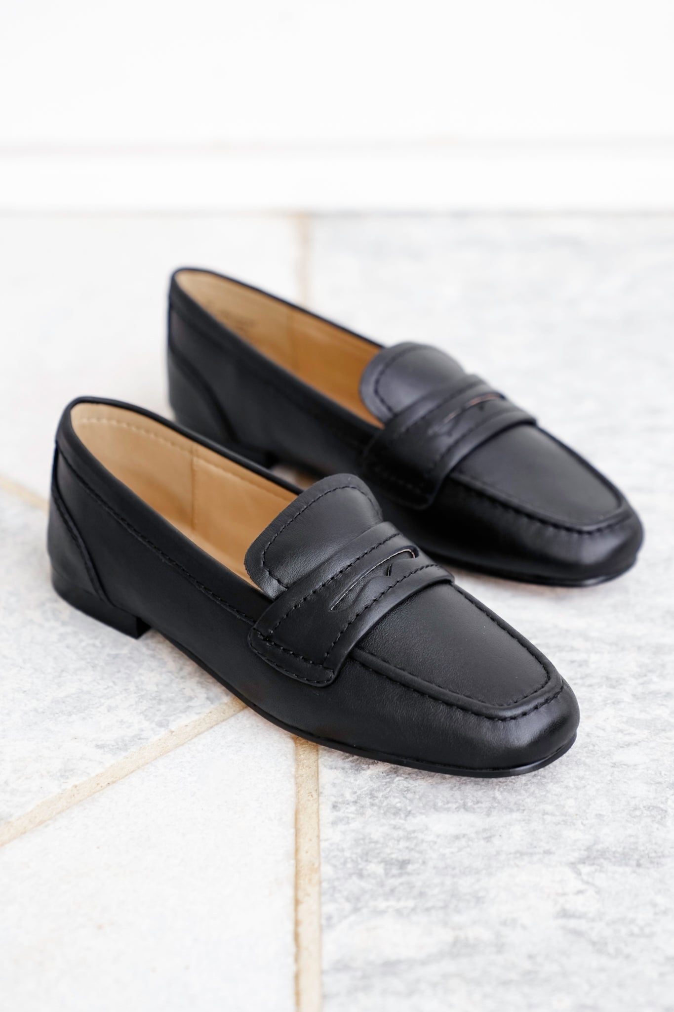 MIA Vegan Leather Slip On Loafers