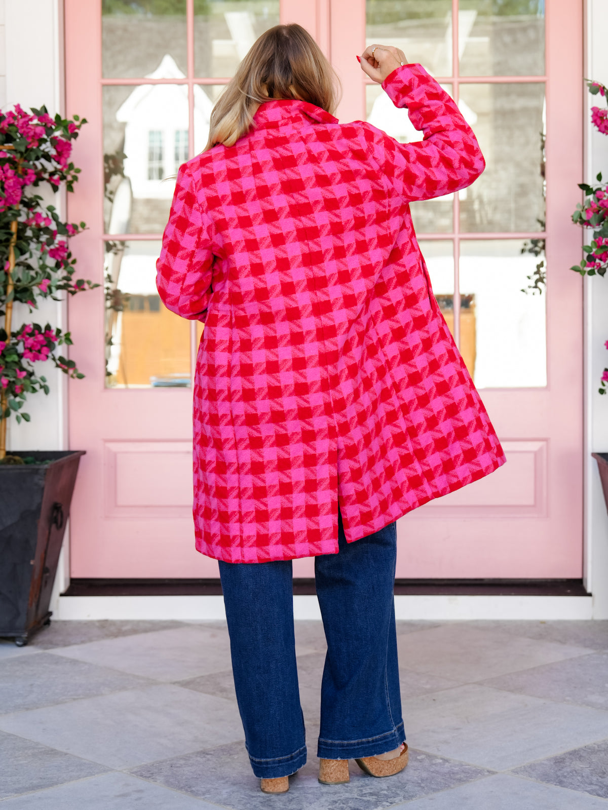 Restock! Plus/Reg Textured Knit Long Sleeve Button Down Long Jacket