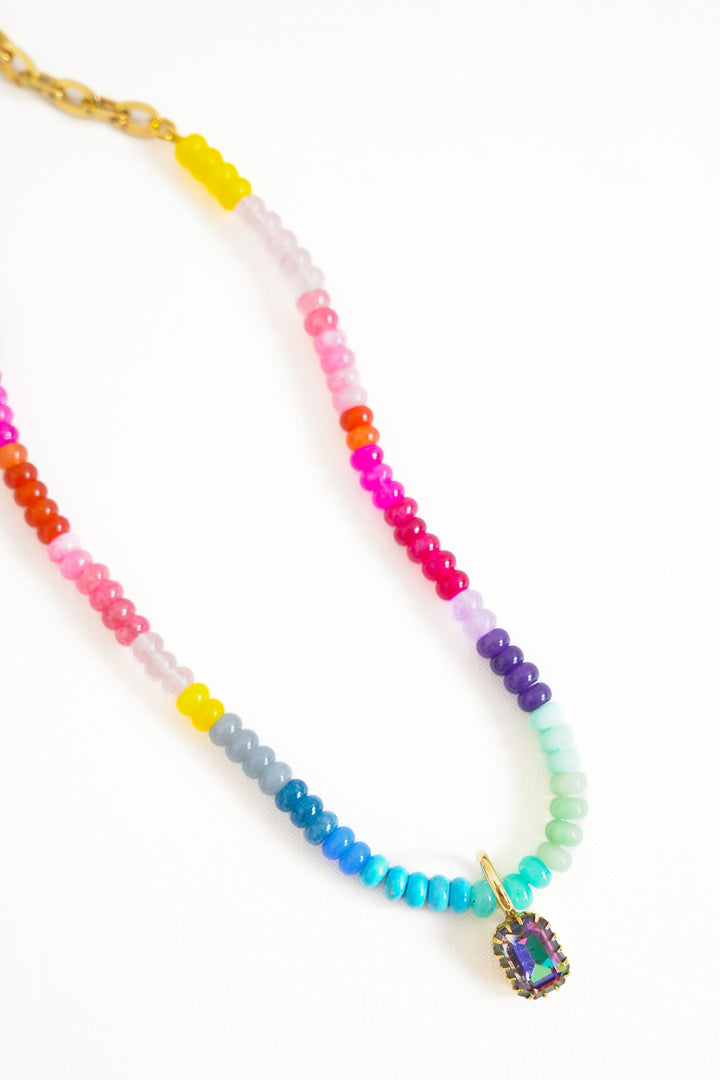 TOVA Candy Rainbow Necklace
