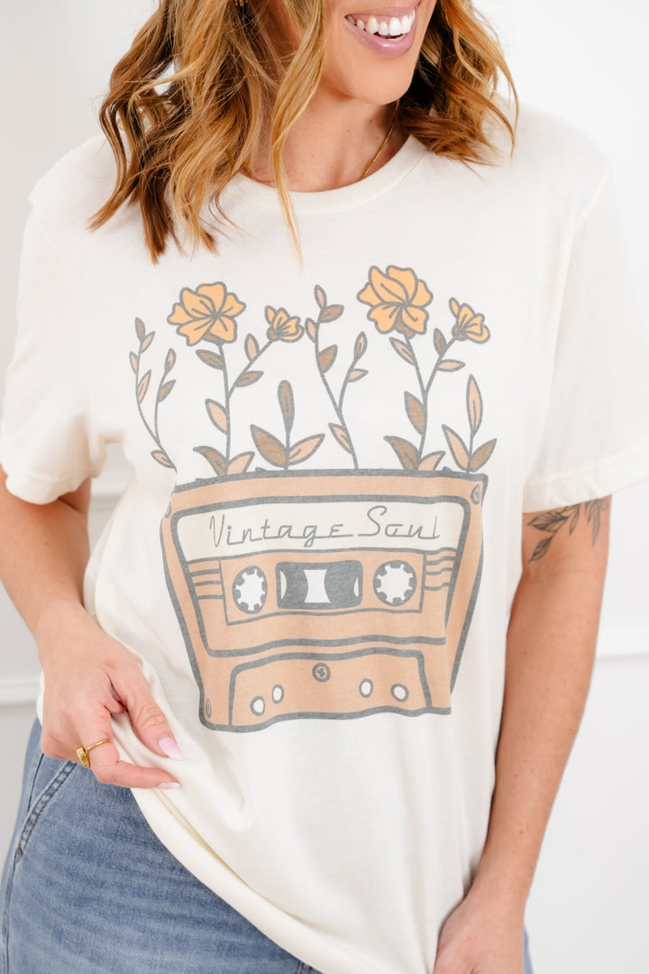 Plus/Reg Short Sleeve "Vintage Soul" Graphic Tee