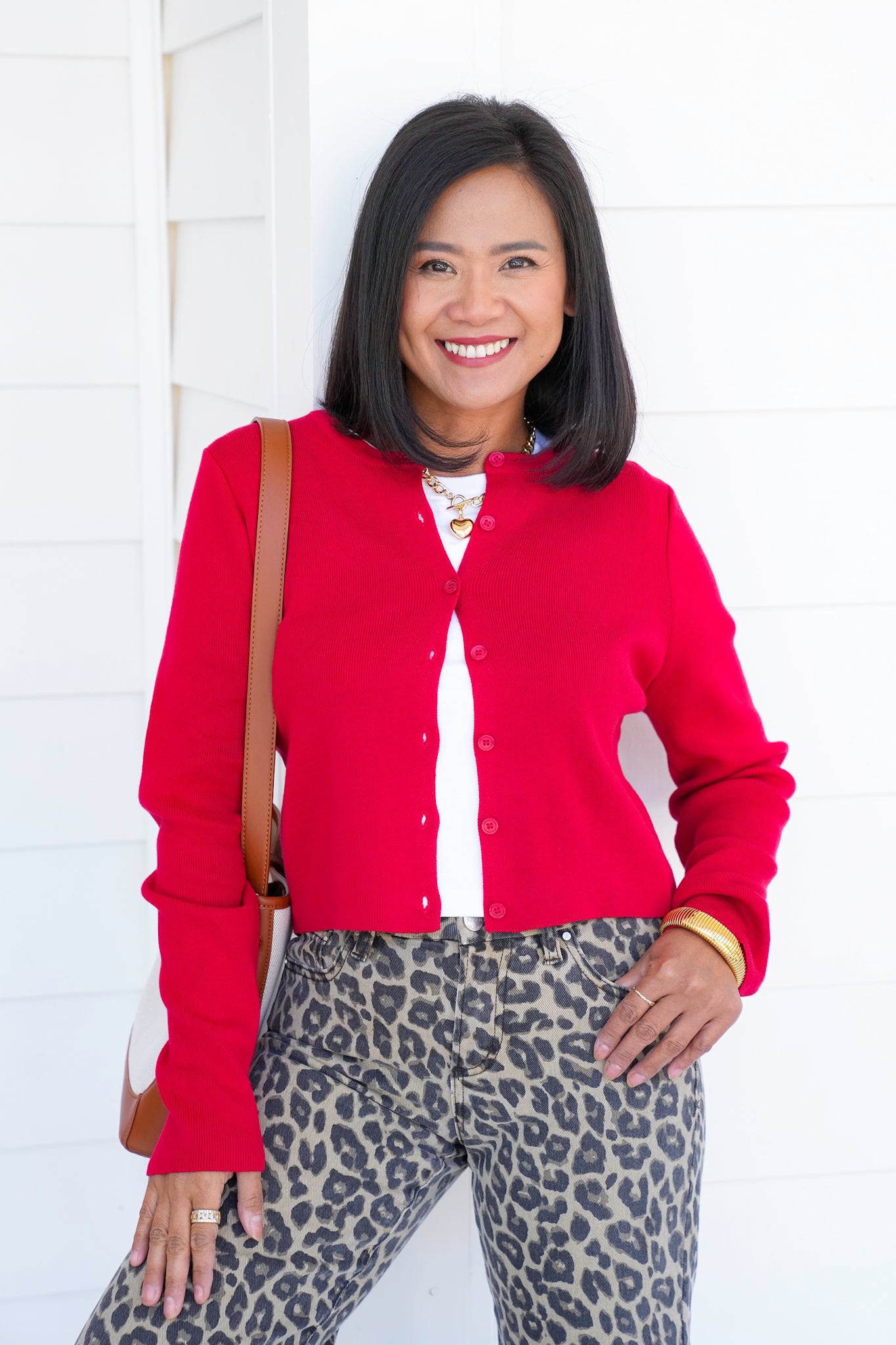 Door Buster! Zenana Button Up Crewneck Long Sleeve Cardigan
