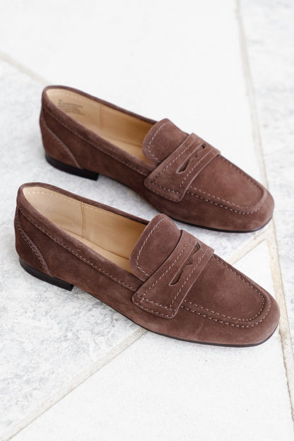 MIA Suede Slip On Loafers