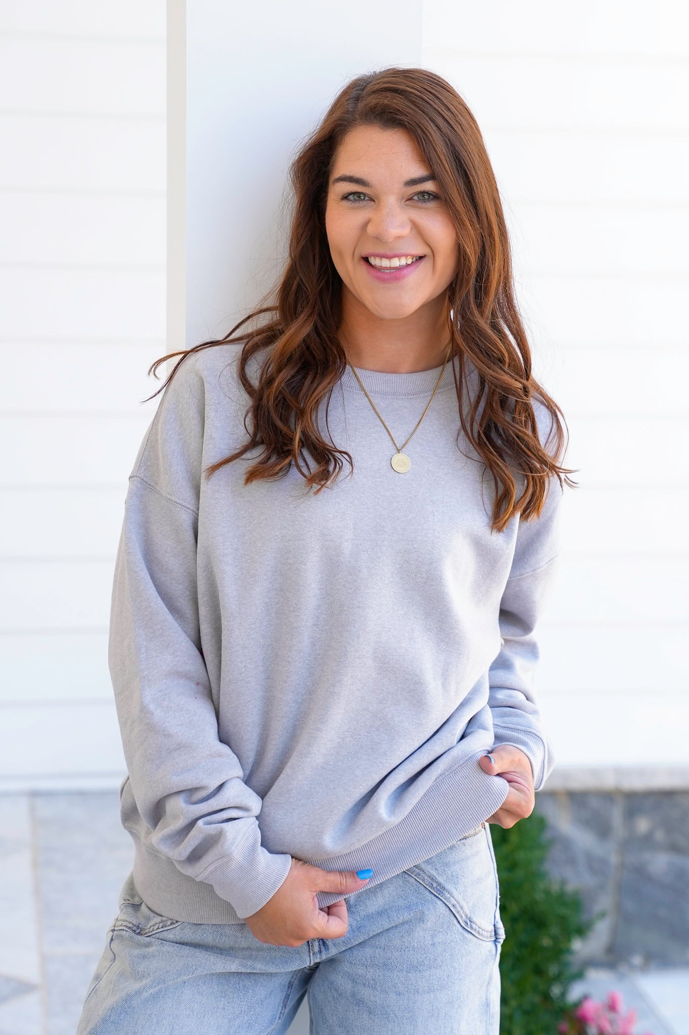 Plus/Reg Door Buster! Zenana Fleece Crewneck Pullover Sweatshirts