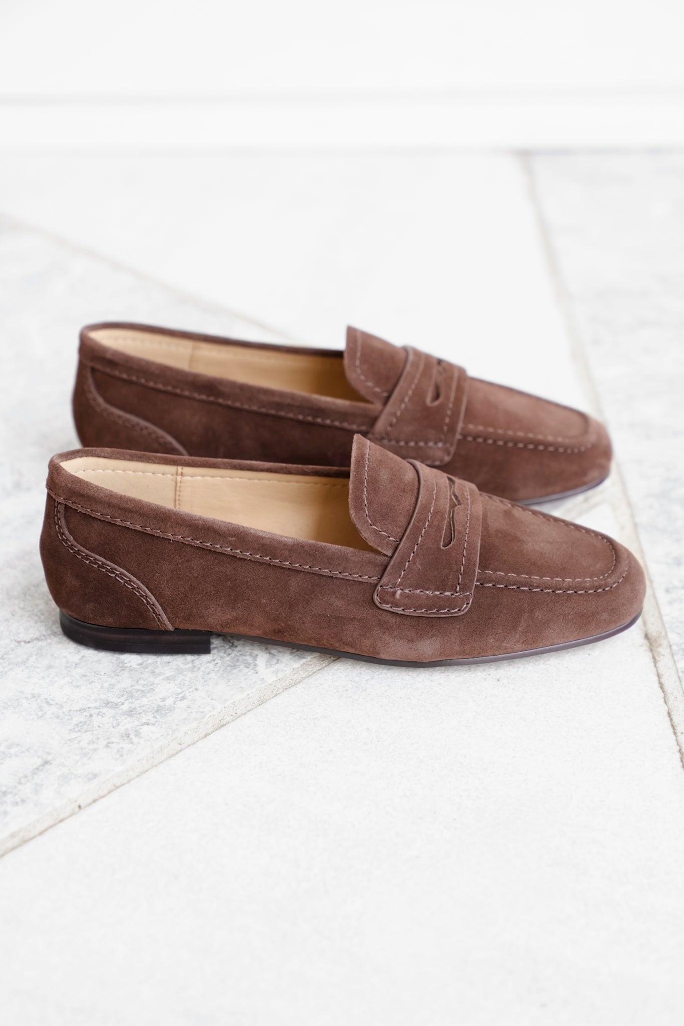 MIA Suede Slip On Loafers