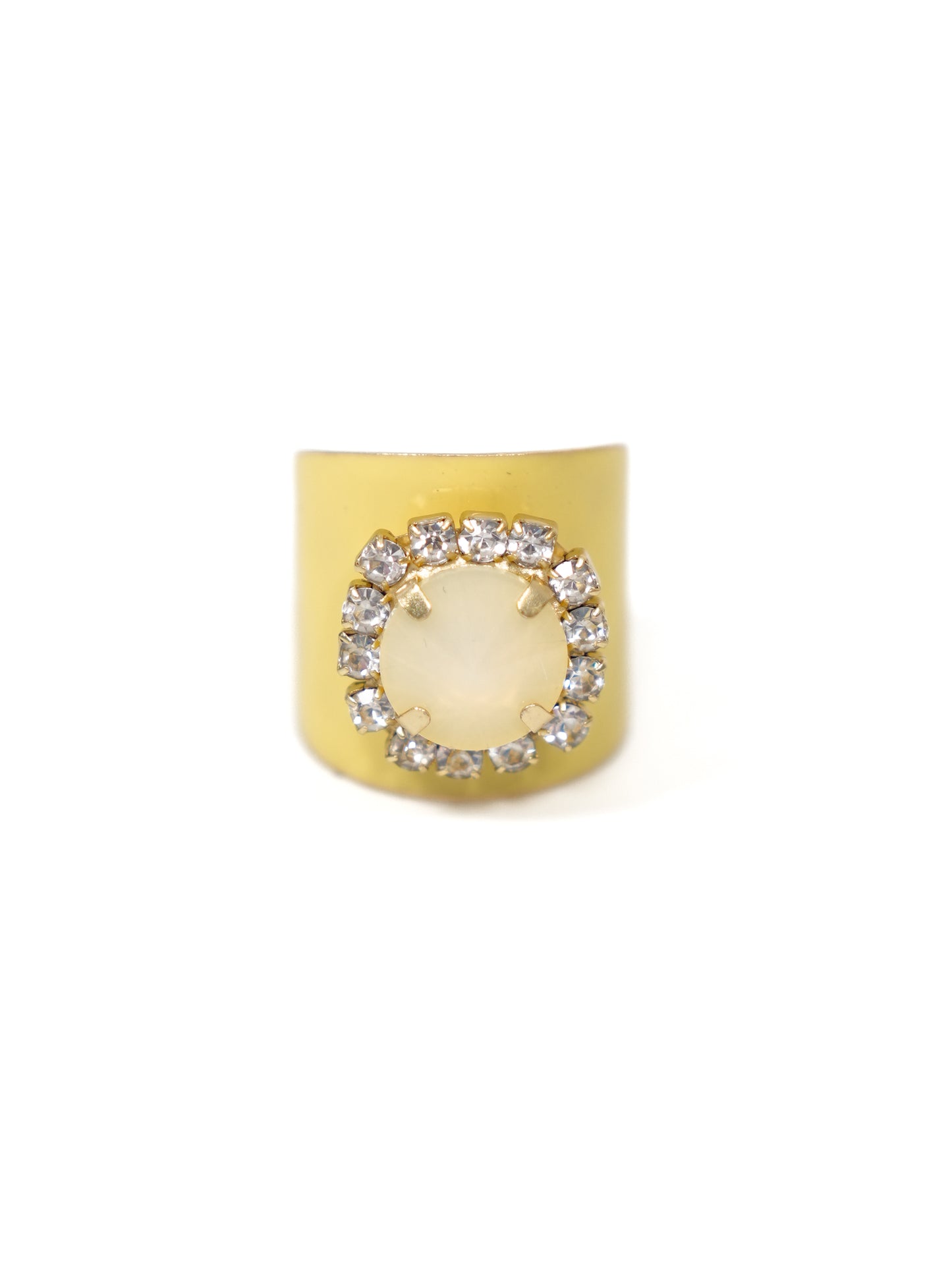 TOVA Jacci Fairy Dust Enamel Ring with Crystal Detail