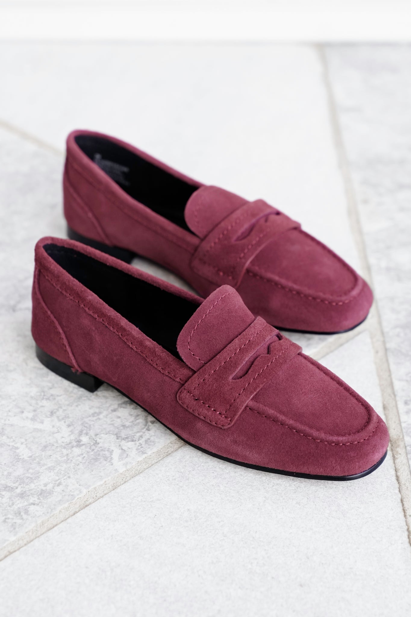 MIA Suede Slip On Loafers