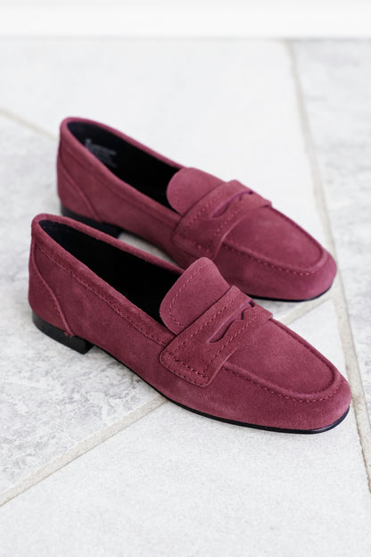 MIA Suede Slip On Loafers