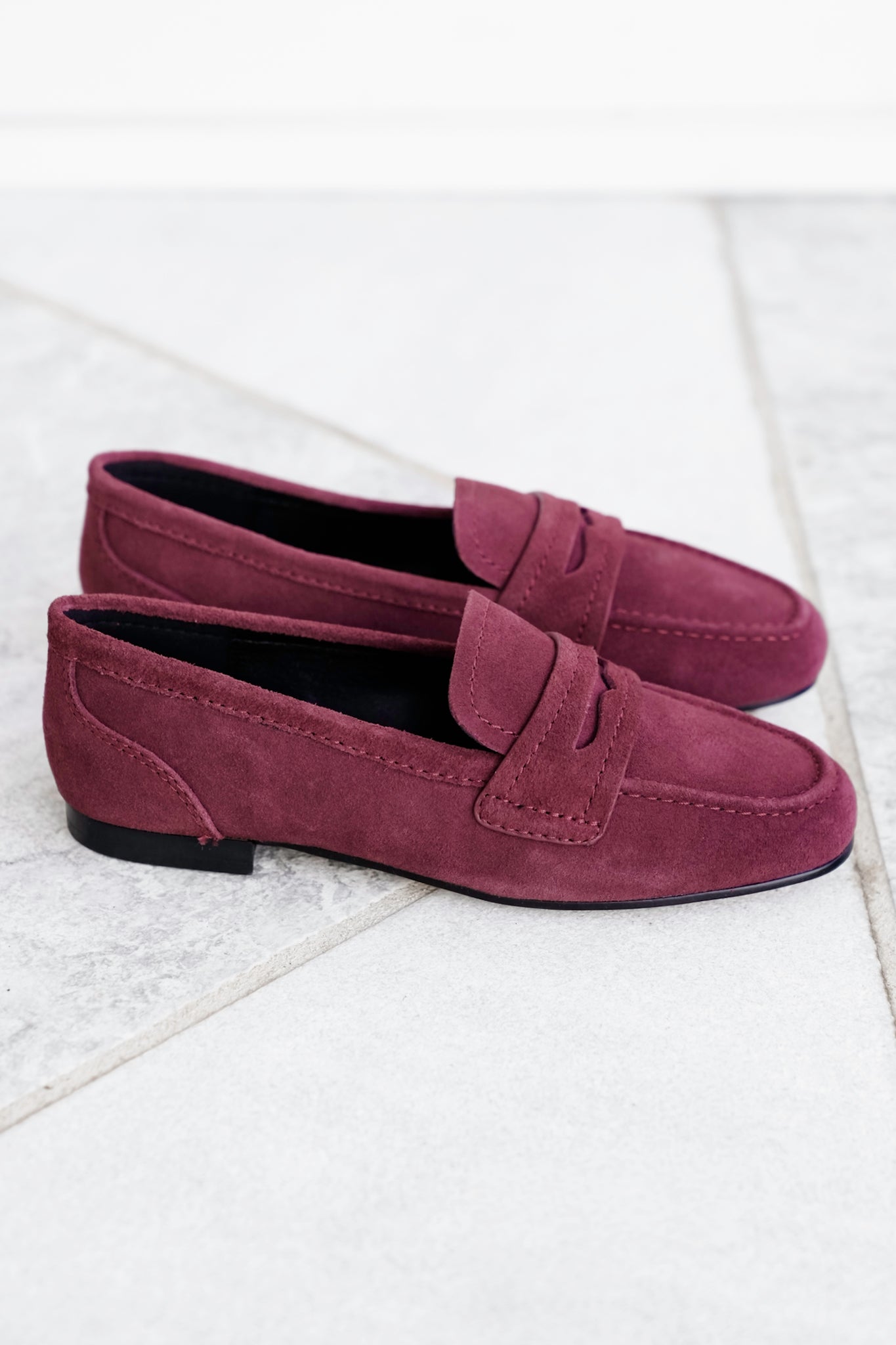 MIA Suede Slip On Loafers