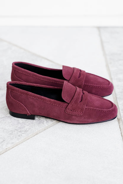 MIA Suede Slip On Loafers
