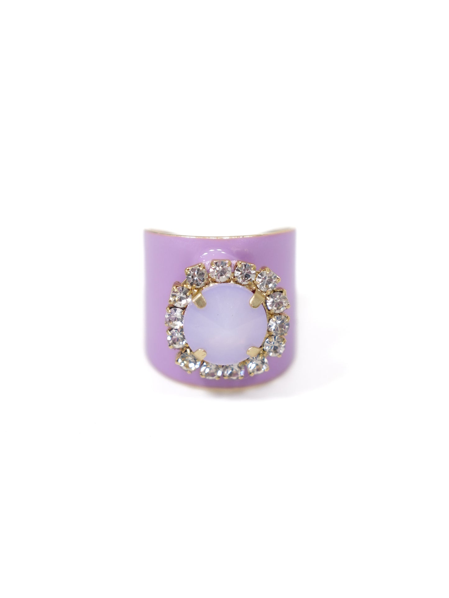 TOVA Jacci Fairy Dust Enamel Ring with Crystal Detail