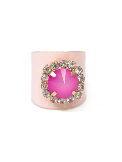 TOVA Jacci Fairy Dust Enamel Ring with Crystal Detail