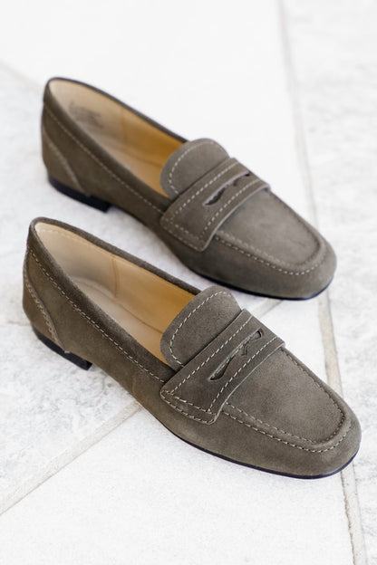 MIA Suede Slip On Loafers