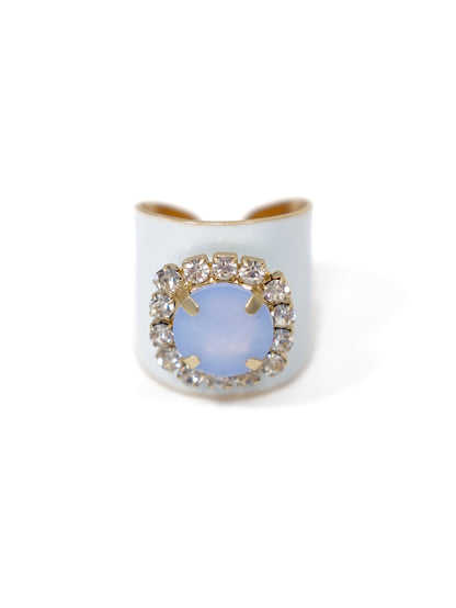 TOVA Jacci Fairy Dust Enamel Ring with Crystal Detail