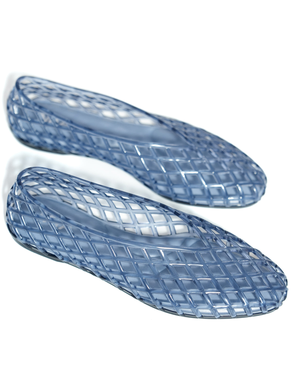 MIA Tortoise Jelly Cage Slip On Flat Shoes