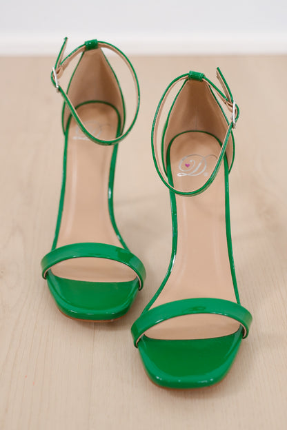 Open Toe Stiletto High Heel with Ankle Strap