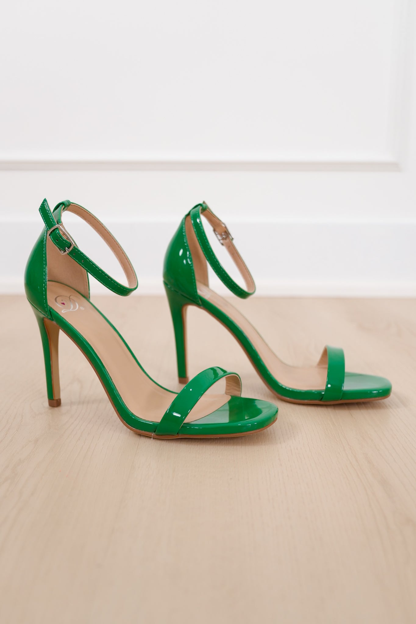 Open Toe Stiletto High Heel with Ankle Strap