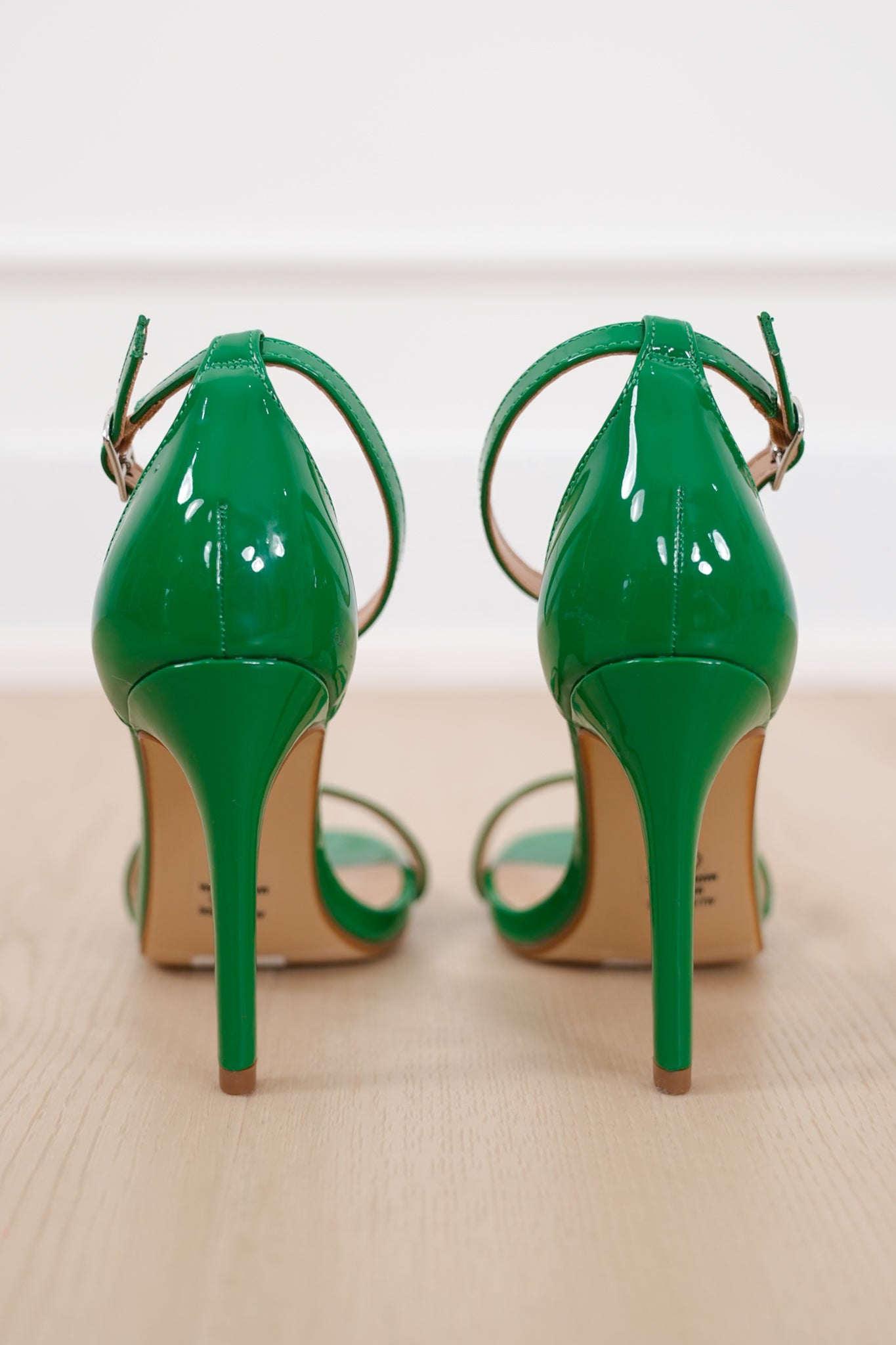 Open Toe Stiletto High Heel with Ankle Strap