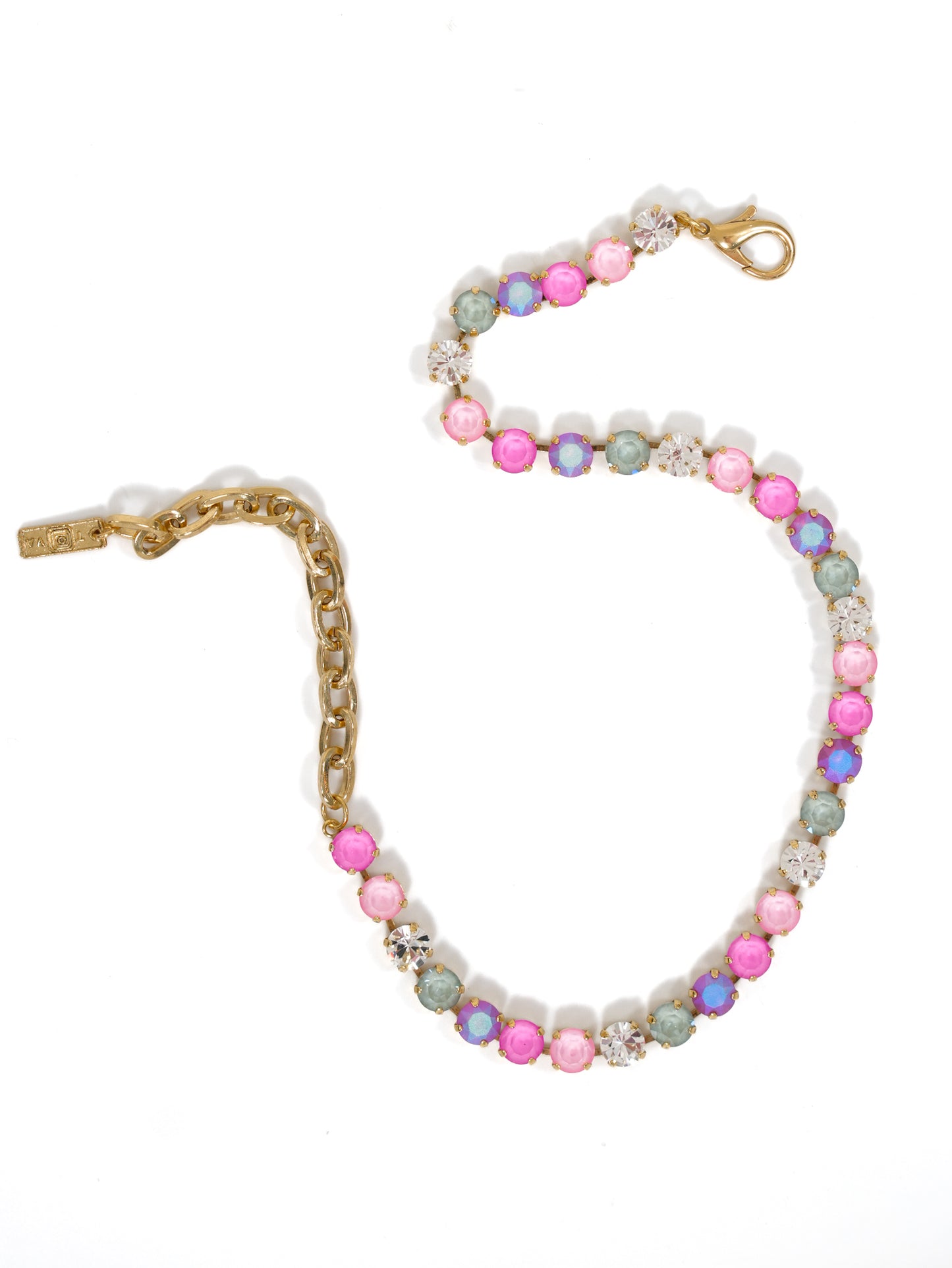 TOVA Oakland Gold Plated Crystal Necklace