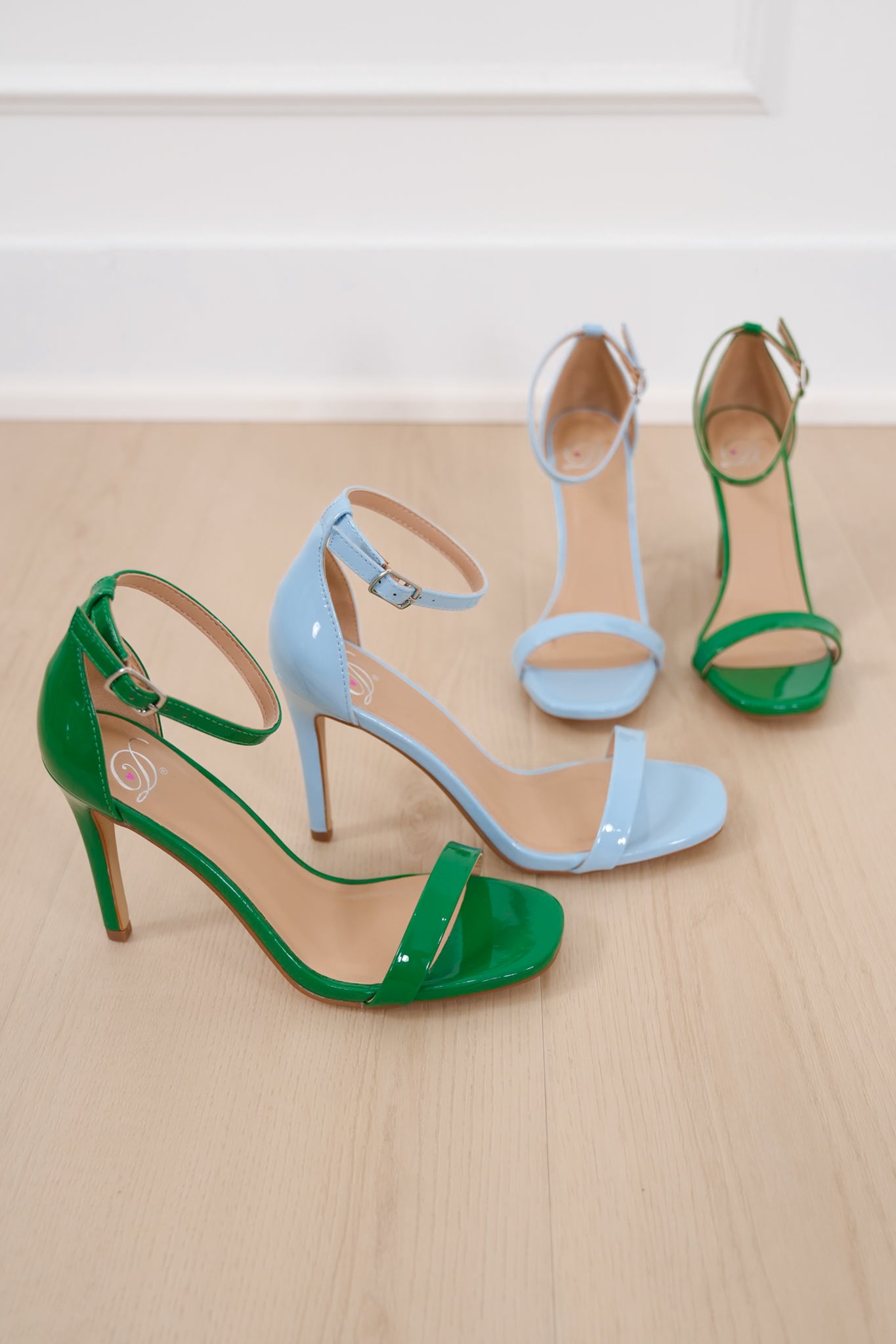 Open Toe Stiletto High Heel with Ankle Strap