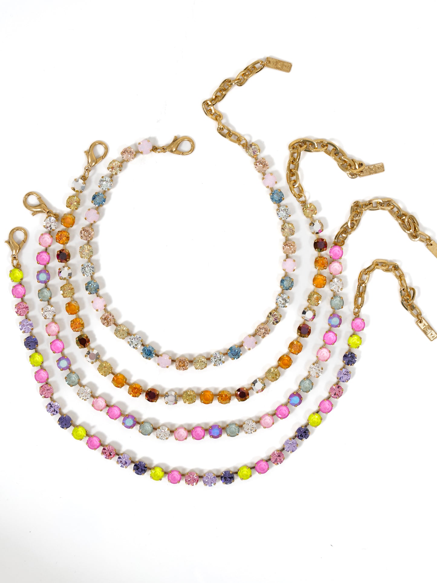 TOVA Oakland Gold Plated Crystal Necklace
