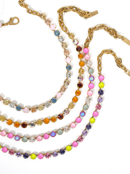 TOVA Oakland Gold Plated Crystal Necklace