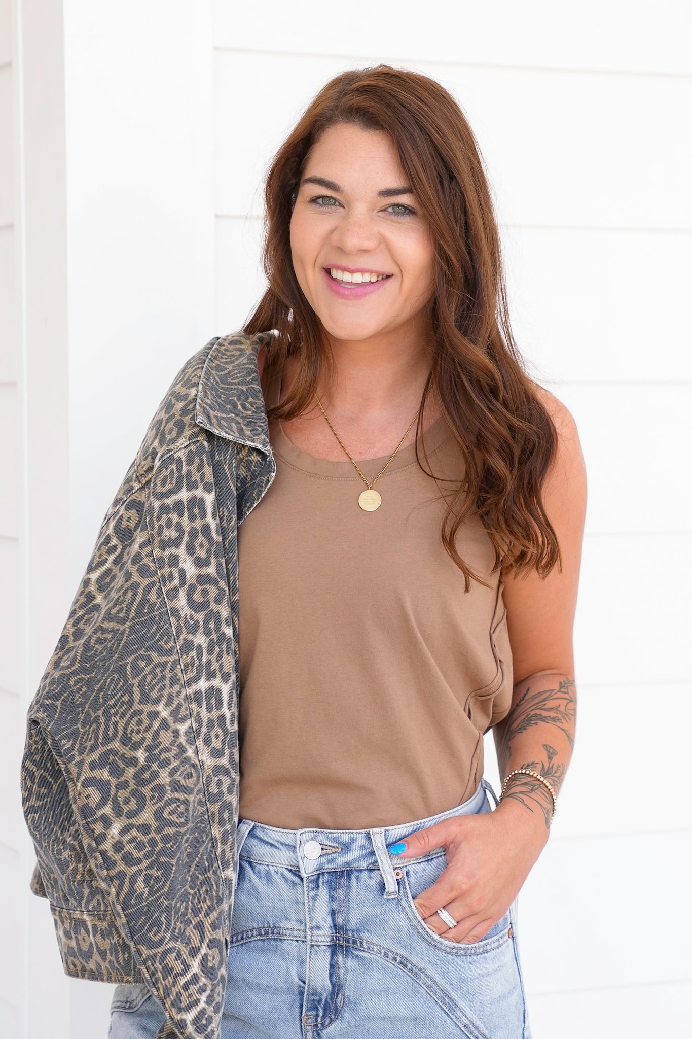 Door Buster! Plus/Reg Raw Edge Tank Top