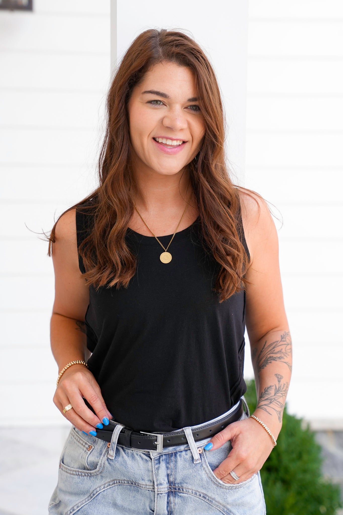 Door Buster! Plus/Reg Raw Edge Tank Top