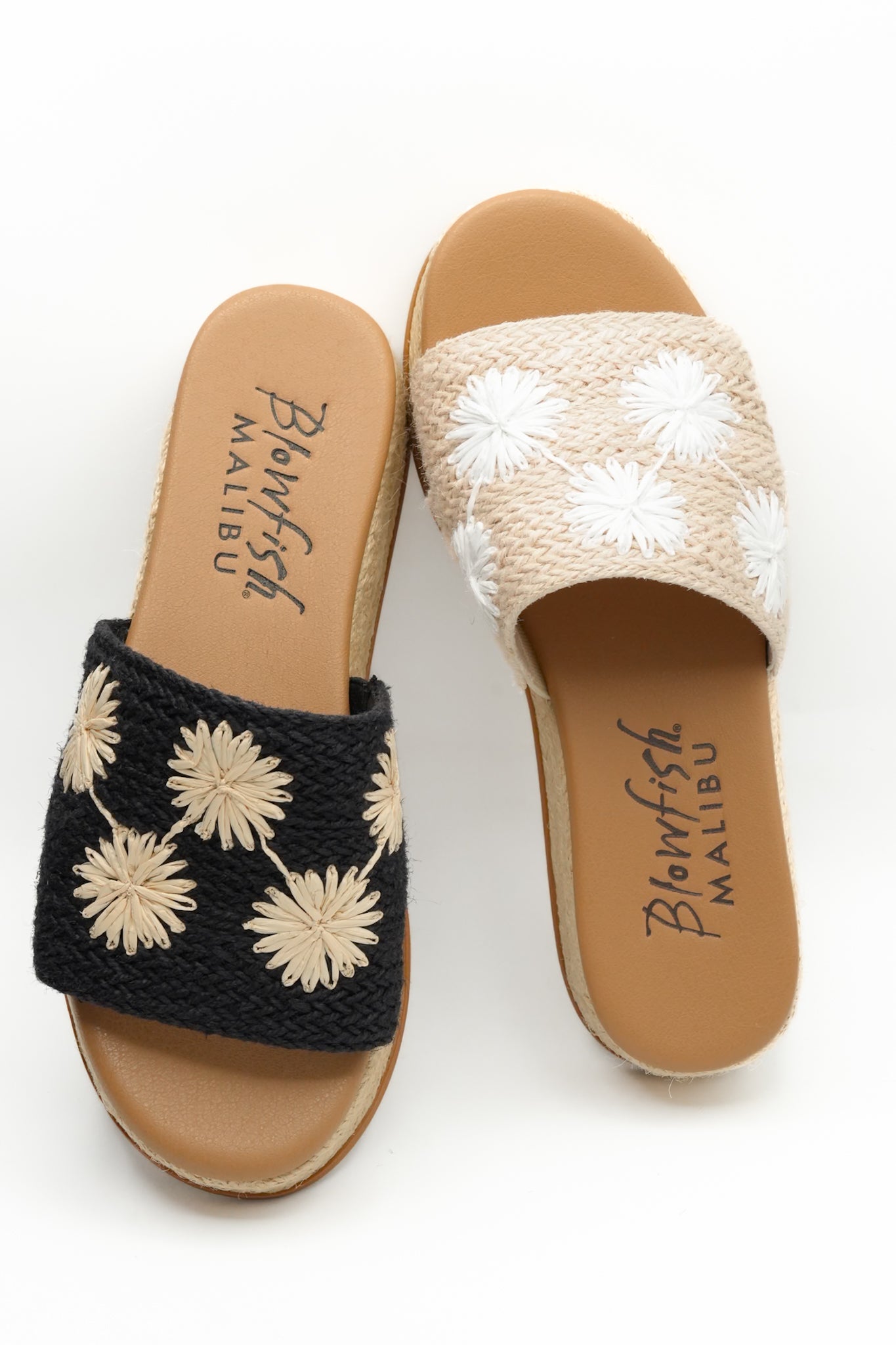 Blowfish Braided Raffia Floral Espadrille Wedge Sandal
