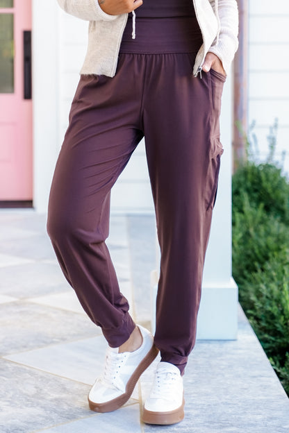 High Waist Jogger with Side Pockets