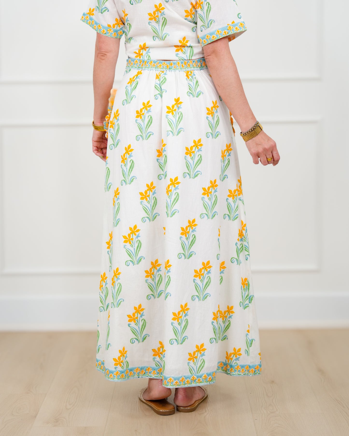 POL Floral Print Woven Maxi Skirt with Patch Pockets