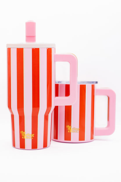 Sicily Stripes Pink Drinkware