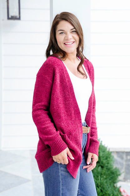 Door Buster! Zenana Melangé Open Front Cardigan