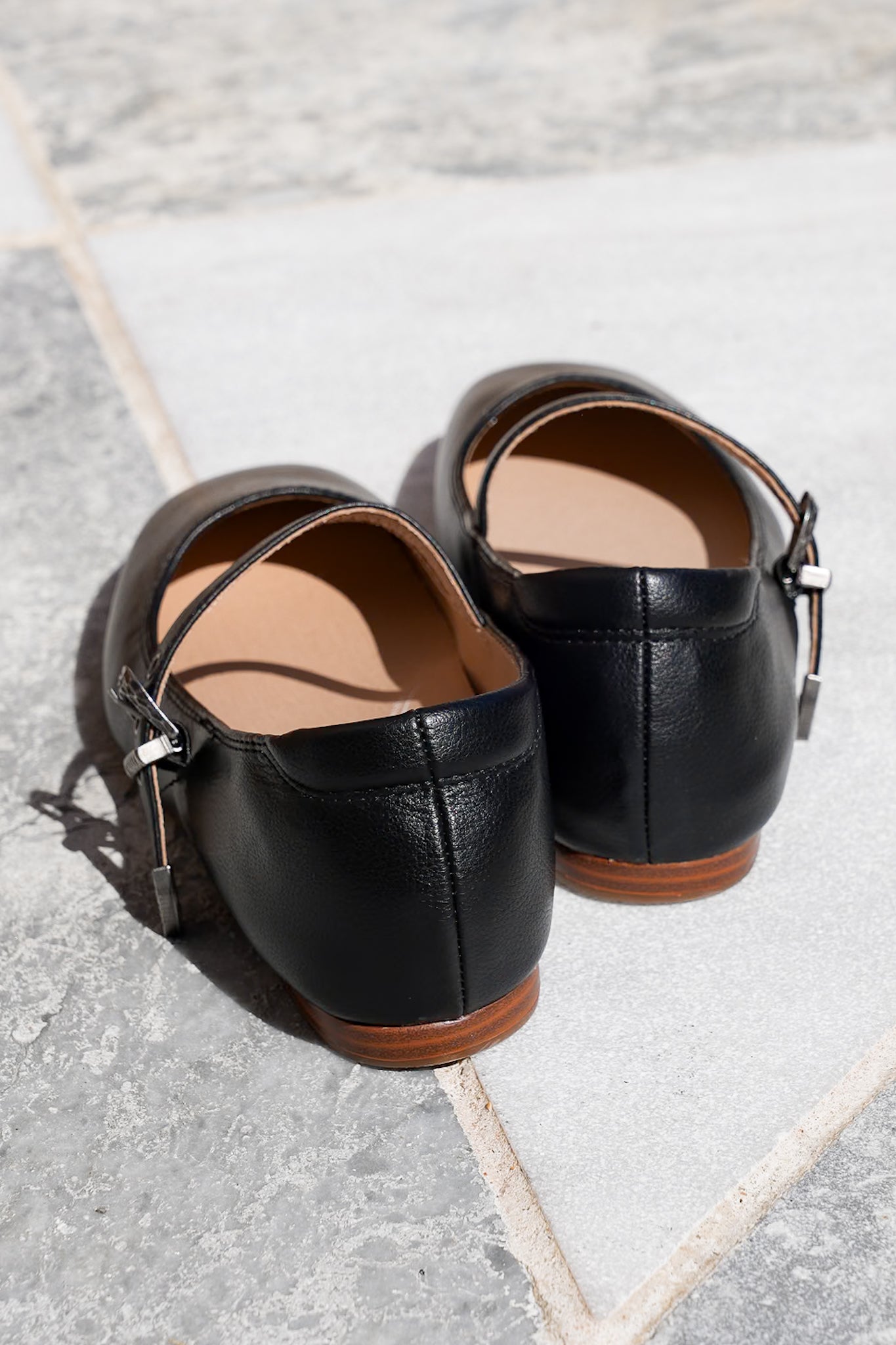 Yellow Box Vegan Leather Mary Jane Flats