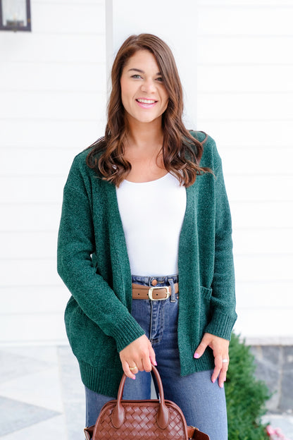 Door Buster! Zenana Melangé Open Front Cardigan