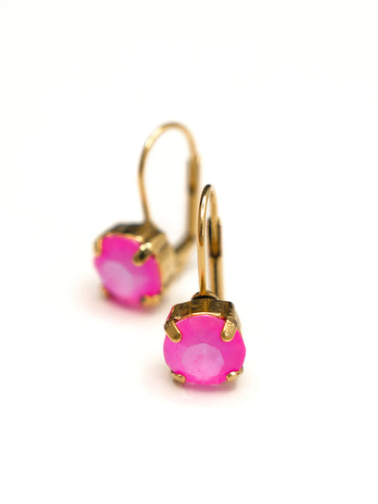 TOVA Oakland Pink Crystal Hook Earrings