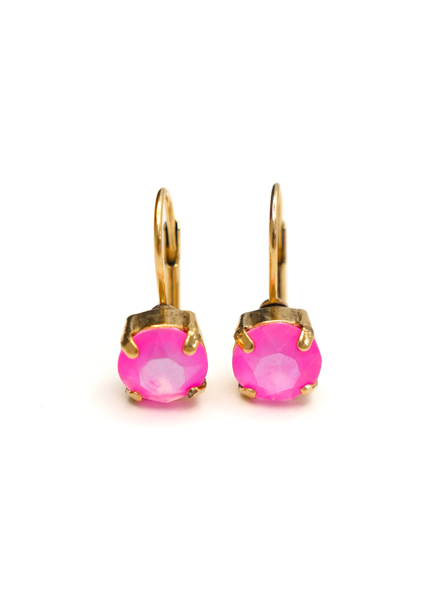 TOVA Oakland Pink Crystal Hook Earrings