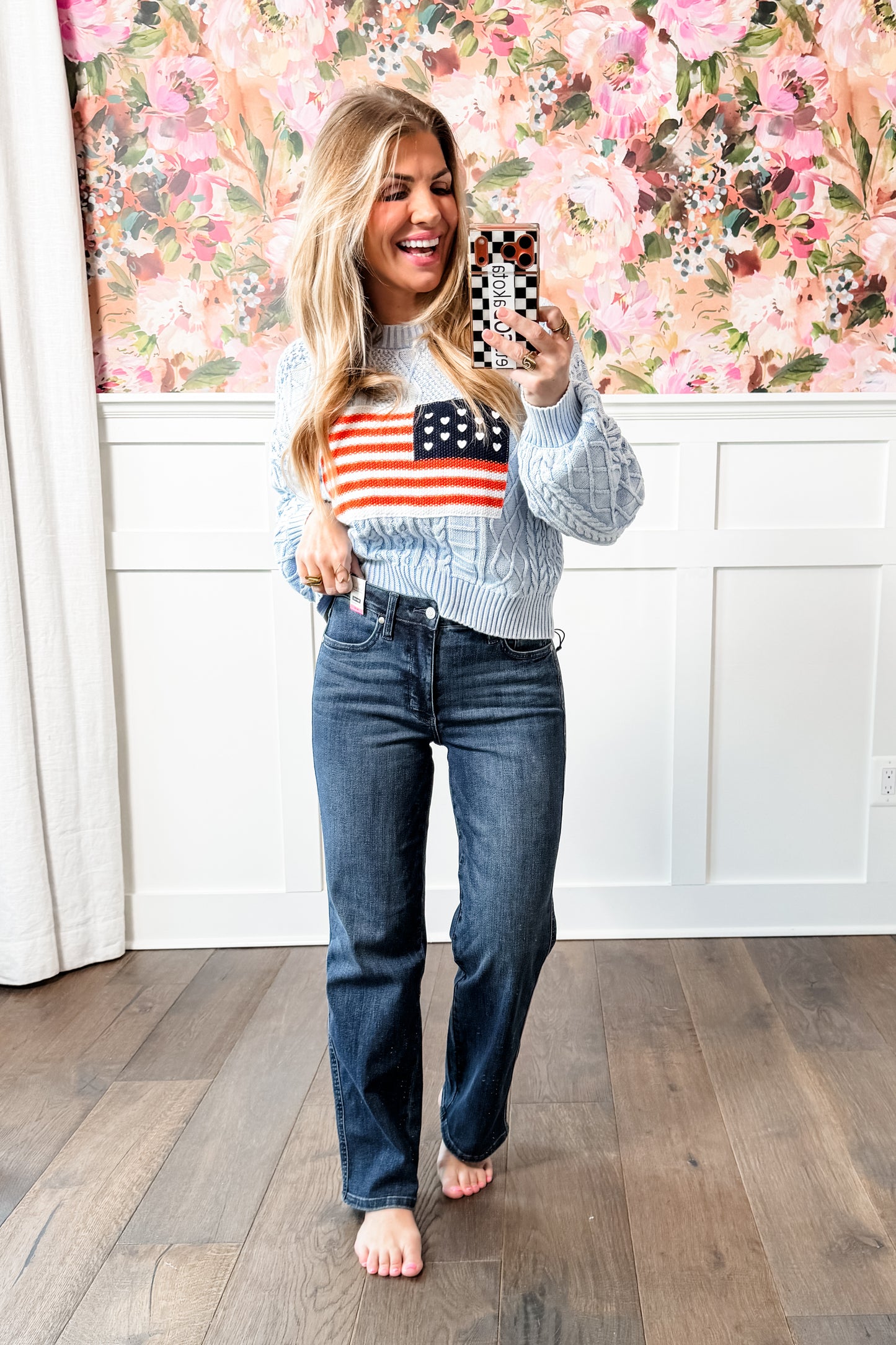 Restock! PETITE Judy Blue My Obsession Dark Wash Mid Rise Tummy Control Classic Straight Leg Jeans