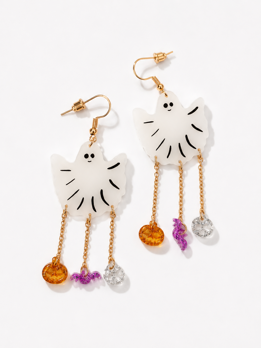 Halloween Ghost Dangle Acrylic Earrings
