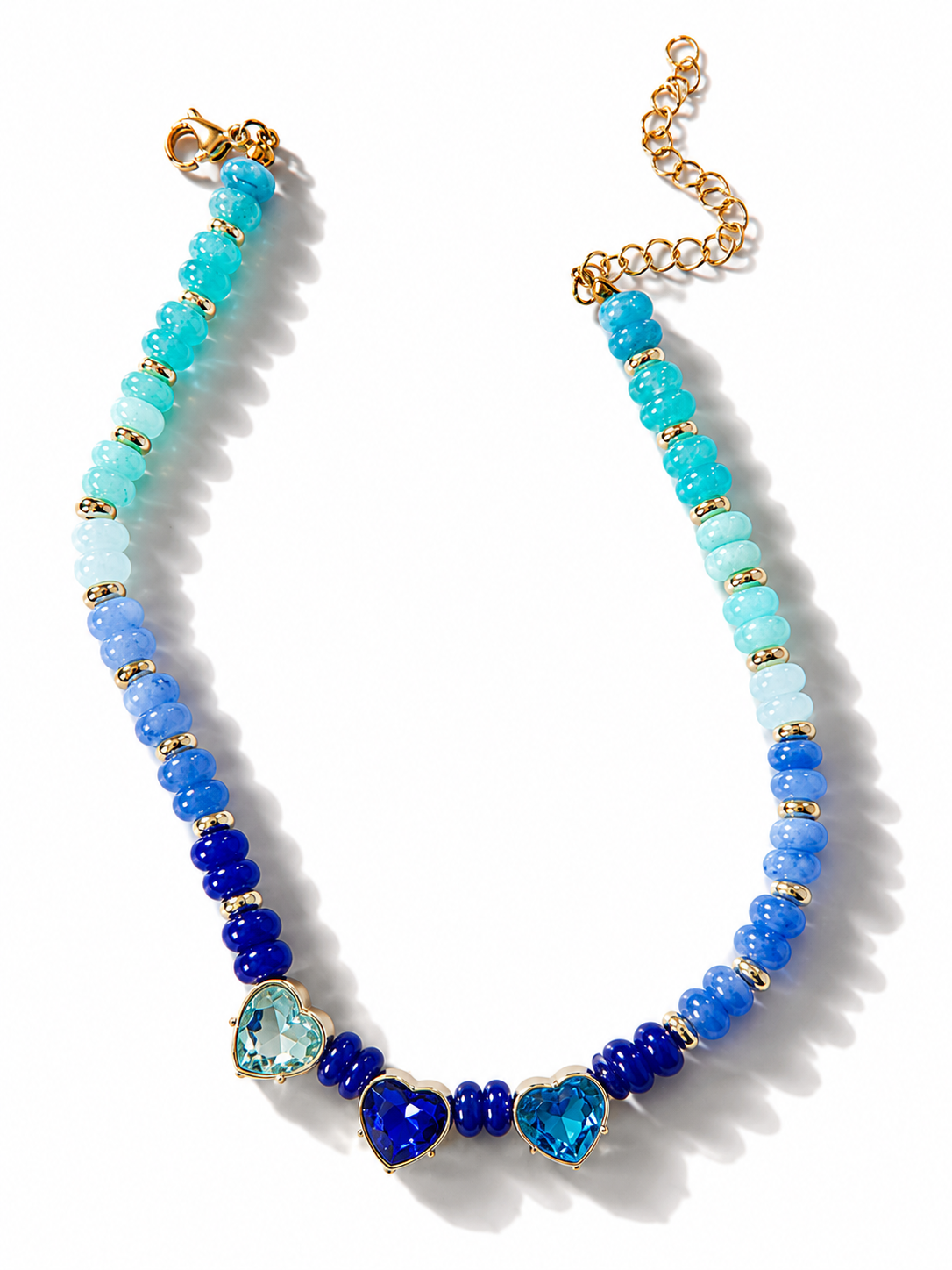 Treasure Jewels All Hearts Beaded Necklace