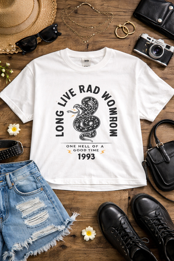 Plus/Reg Short Sleeve "Long Live Rad Women" Graphic Tee