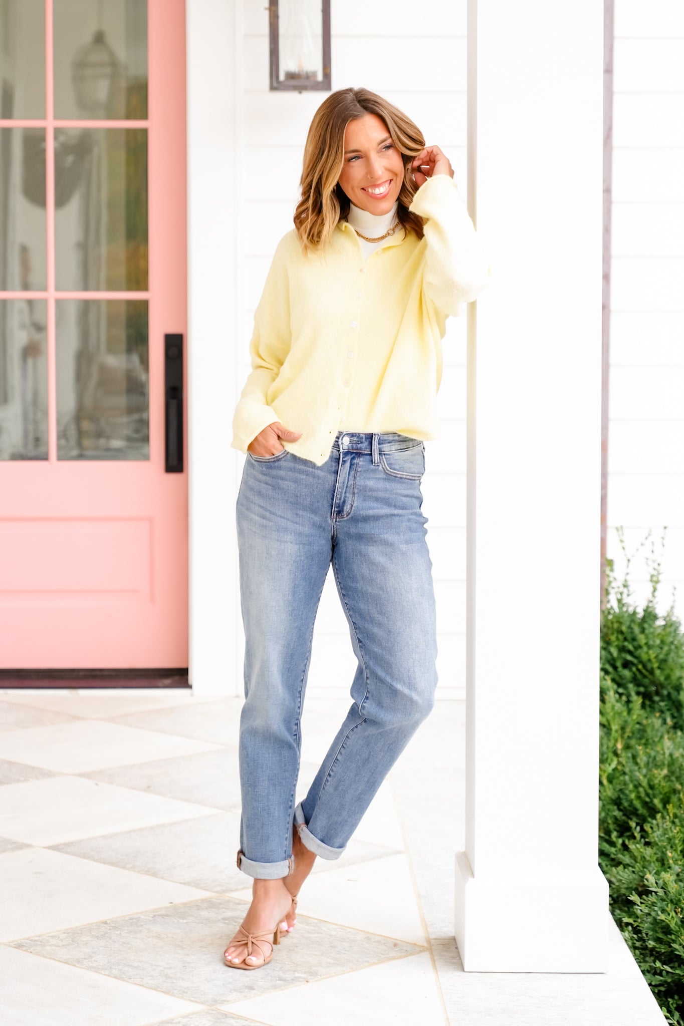 Judy Blue Mid Rise Medium Wash Boyfriend Jeans